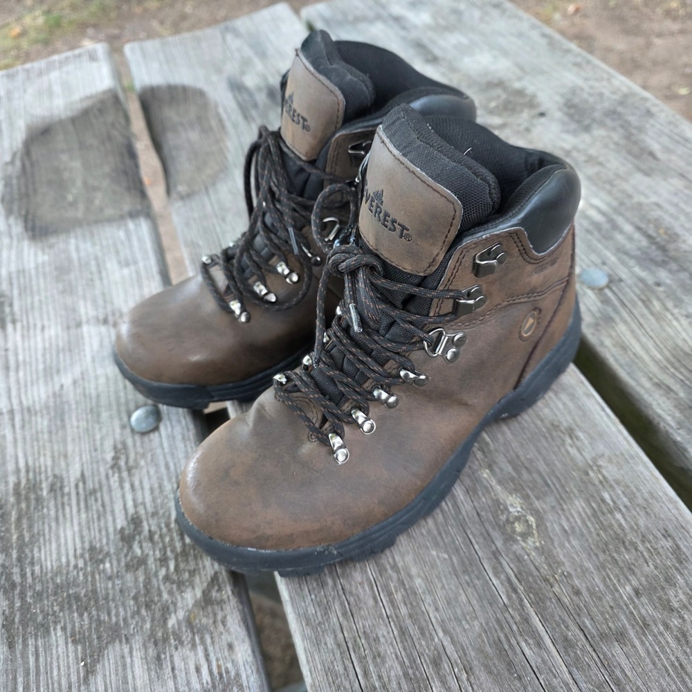 Everest Womens Hiking Boots Size 9.5 Leather Waterproof Trail Shoes